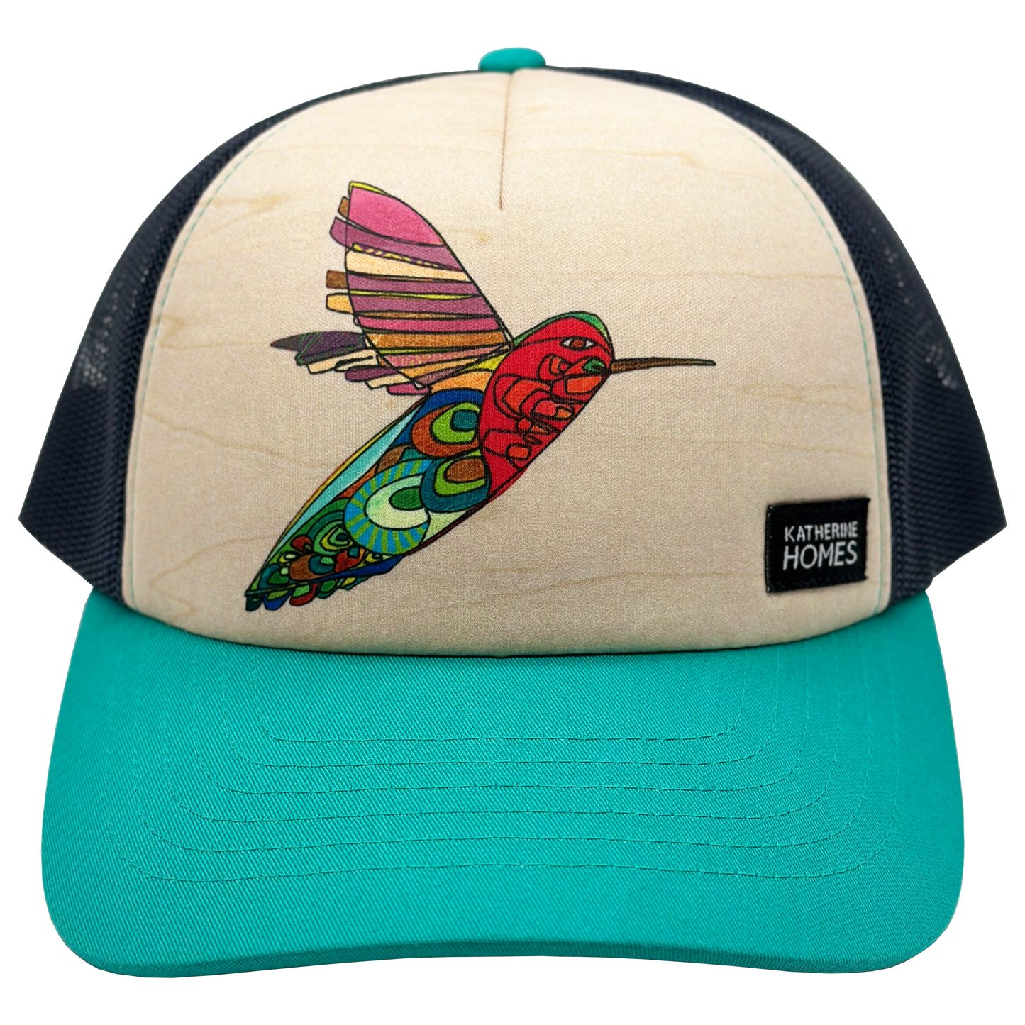 Hummingbird | Teal + Navy | Trucker Hat
